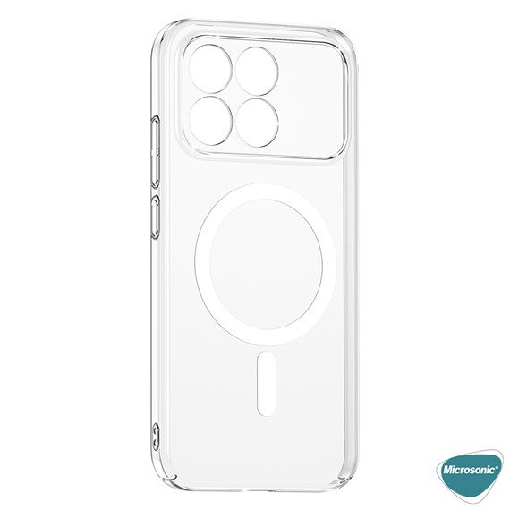 Microsonic Xiaomi Poco F8 Pro Kılıf MagSafe Clear Sararmaz Şeffaf 2