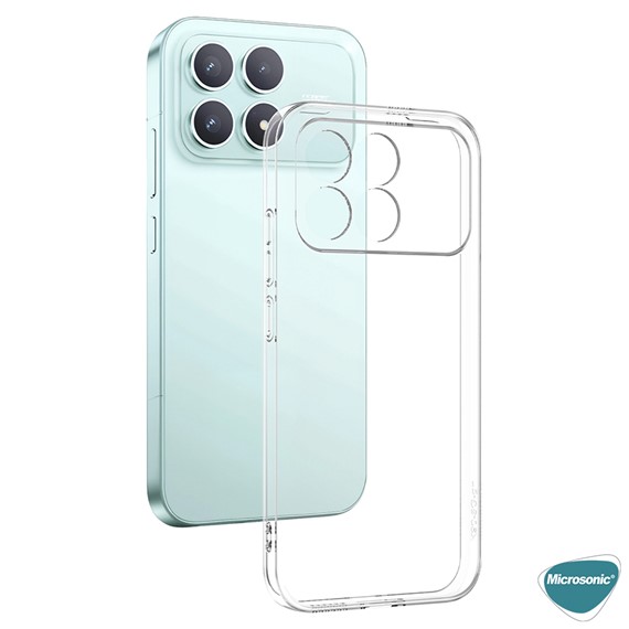 Microsonic Xiaomi Poco F8 Pro Kılıf Transparent Soft Şeffaf 4