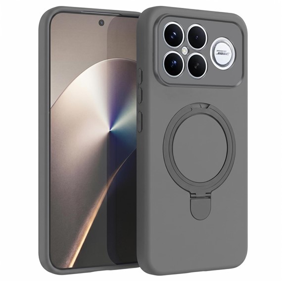 Microsonic Xiaomi Poco F8 Ultra Kılıf Aura Stant MagSafe Gri 1