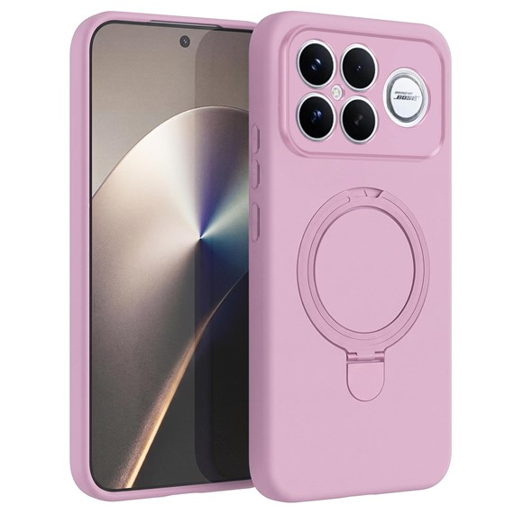 Microsonic Xiaomi Poco F8 Ultra Kılıf Aura Stant MagSafe Pembe 1