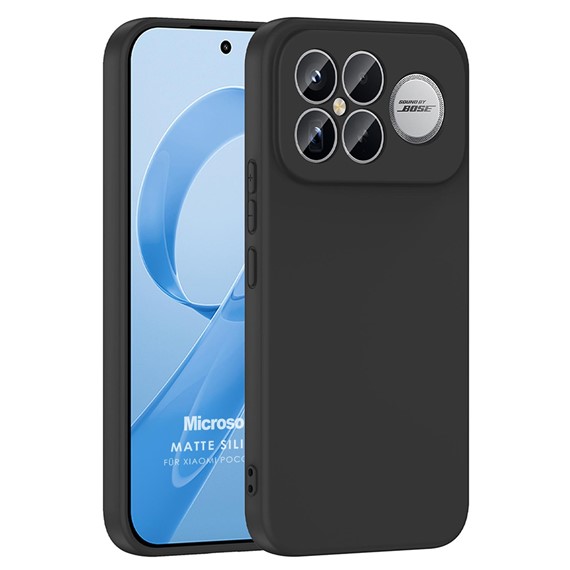 Microsonic Xiaomi Poco F8 Ultra Kılıf Groovy Soft Siyah 1