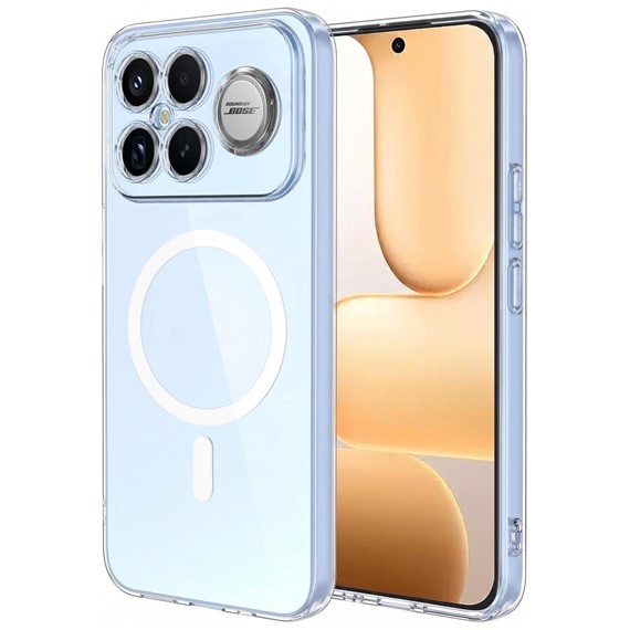 Microsonic Xiaomi Poco F8 Ultra Kılıf MagSafe Clear Sararmaz Şeffaf 1