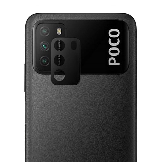 Microsonic Xiaomi Poco M3 Kamera Lens Koruma Camı V2 Siyah 1