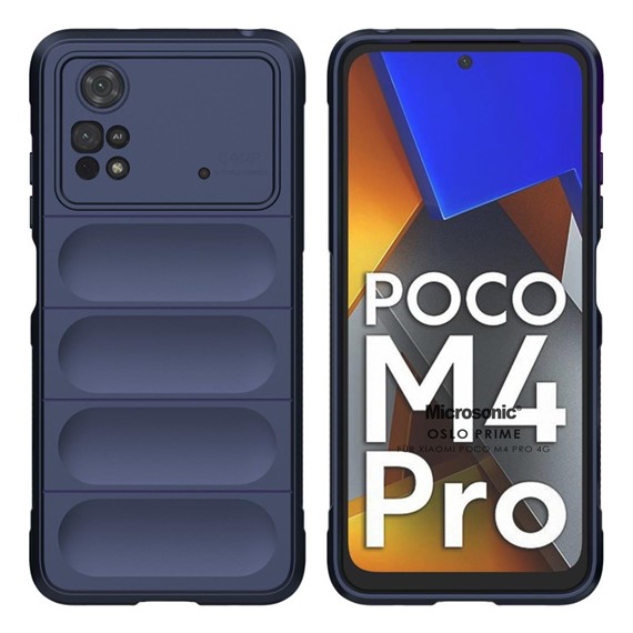 Microsonic Xiaomi Poco M4 Pro 4G Kılıf Oslo Prime Lacivert 1