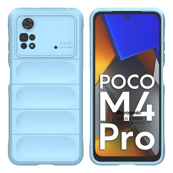 Microsonic Xiaomi Poco M4 Pro 4G Kılıf Oslo Prime Mavi 1
