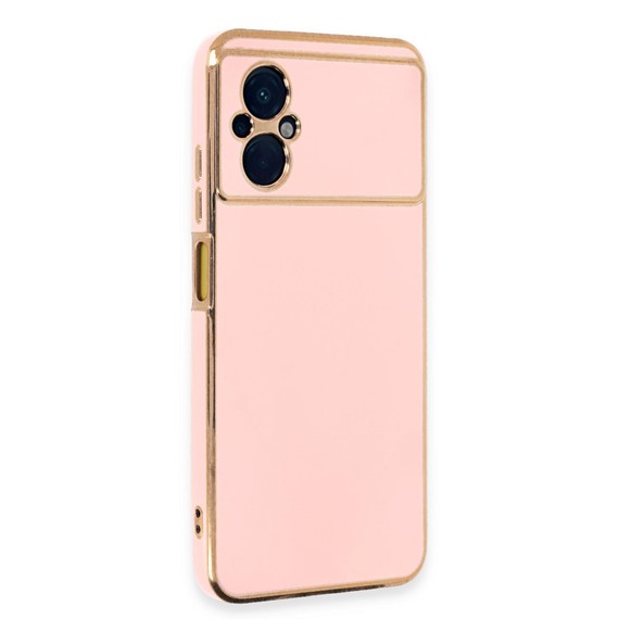 Microsonic Xiaomi Poco M5 Kılıf Olive Plated Pembe 1