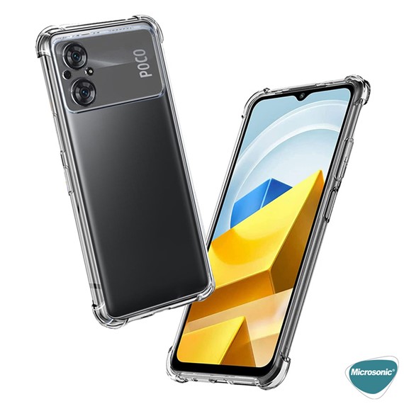 Microsonic Xiaomi Poco M5 Kılıf Shock Absorbing Şeffaf 2