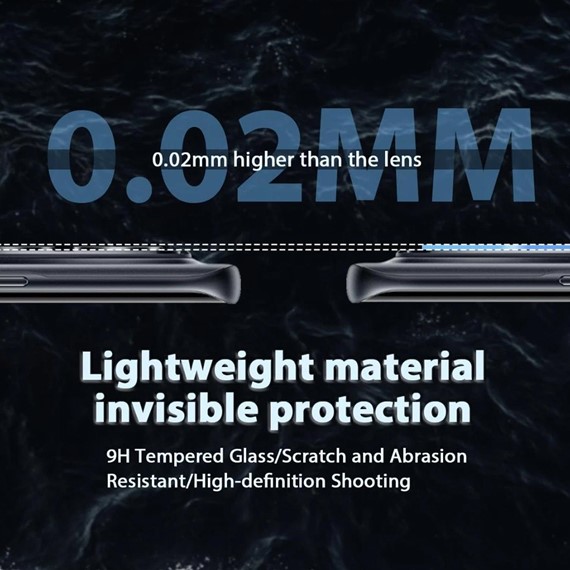 Microsonic Xiaomi Redmi Note 15 5G Kamera Lens Koruma Camı Şeffaf 4