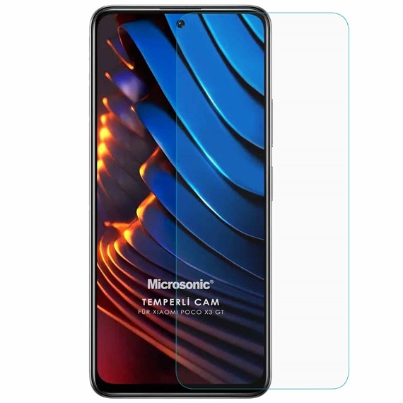 Microsonic Xiaomi Poco X3 GT Tempered Glass Cam Ekran Koruyucu 2