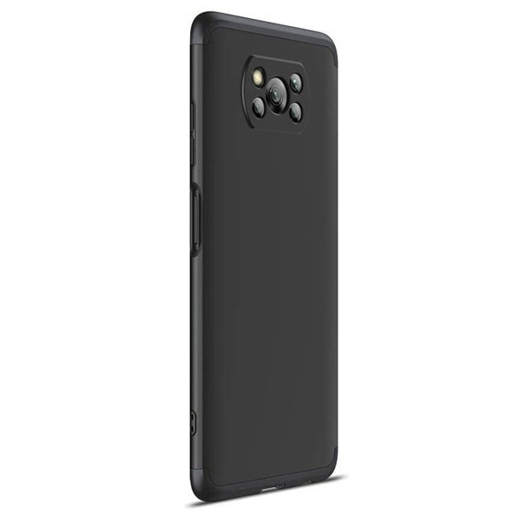 Microsonic Xiaomi Poco X3 NFC Kılıf Double Dip 360 Protective Siyah 2