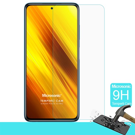 Microsonic Xiaomi Poco X3 Pro Tempered Glass Cam Ekran Koruyucu 1