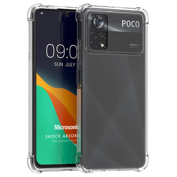 Microsonic Xiaomi Poco M4 Pro 4G Kılıf Shock Absorbing Şeffaf 1