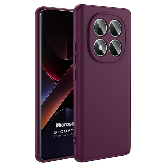 Microsonic Xiaomi Poco X7 Kılıf Groovy Soft Mor 1