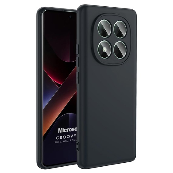 Microsonic Xiaomi Poco X7 Kılıf Groovy Soft Siyah 1