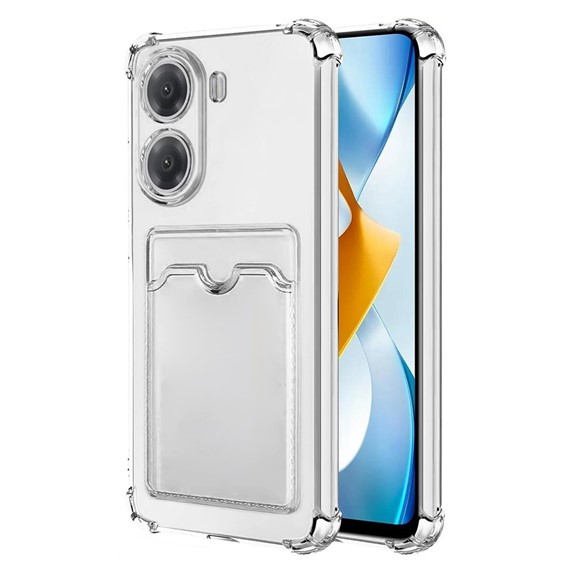 Microsonic Xiaomi Poco X7 Pro Card Slot Shock Kılıf Şeffaf 1