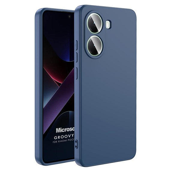 Microsonic Xiaomi Poco X7 Pro Kılıf Groovy Soft Lacivert 1