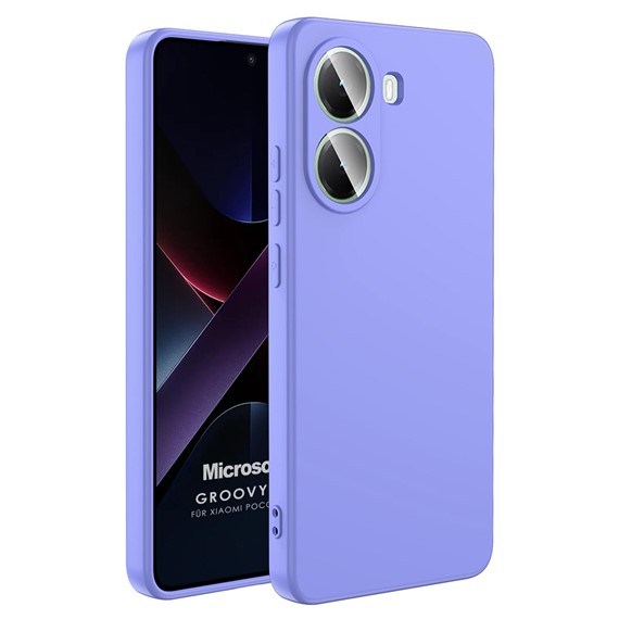 Microsonic Xiaomi Poco X7 Pro Kılıf Groovy Soft Lila 1