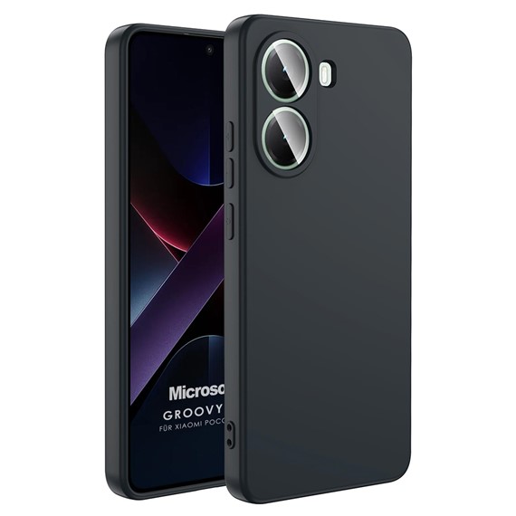 Microsonic Xiaomi Poco X7 Pro Kılıf Groovy Soft Siyah 1