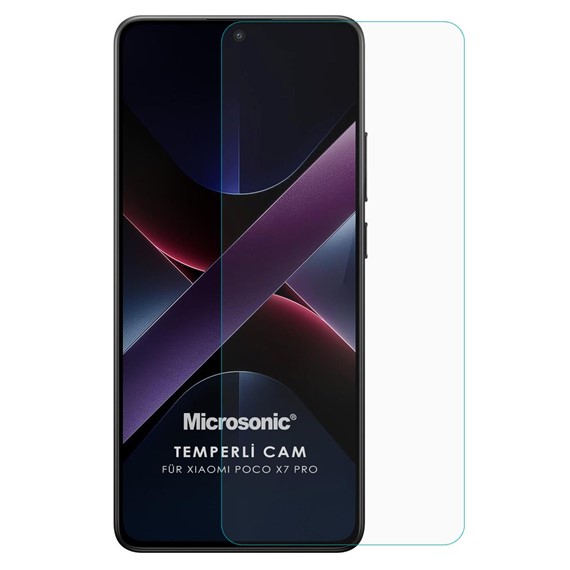 Microsonic Xiaomi Poco X7 Pro Tempered Glass Cam Ekran Koruyucu 1