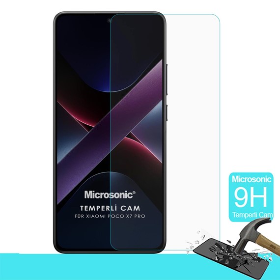 Microsonic Xiaomi Poco X7 Pro Tempered Glass Cam Ekran Koruyucu 2