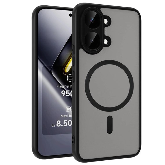 Microsonic Xiaomi Poco X8 Pro Max Kılıf Matte FrostMag Siyah 1
