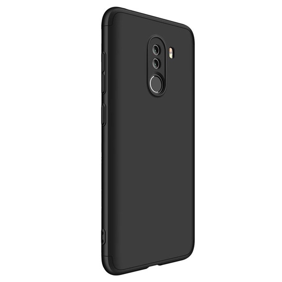 Microsonic Xiaomi Pocophone F1 Kılıf Double Dip 360 Protective Siyah 2