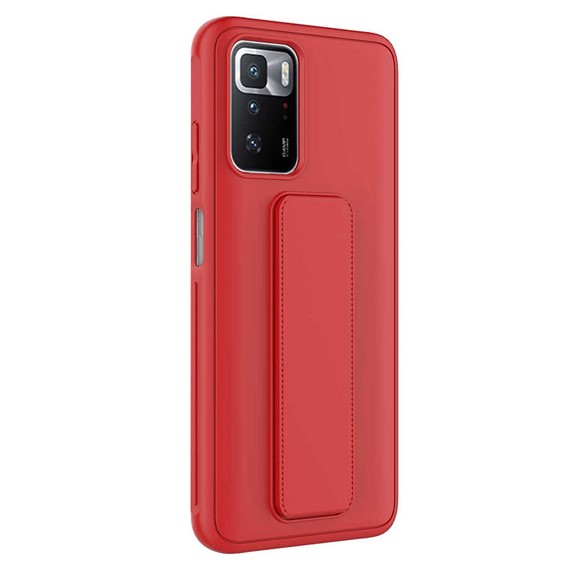 Microsonic Xiaomi Redmi Note 11 4G Kılıf Hand Strap Kırmızı 2