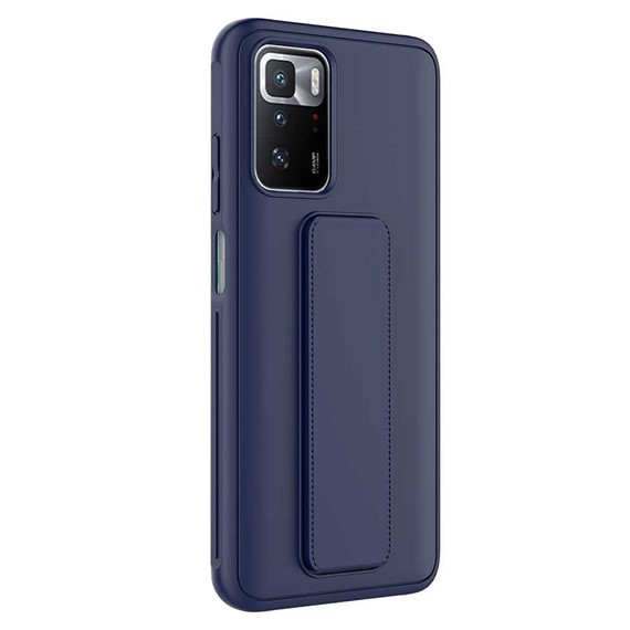Microsonic Xiaomi Redmi 10 Kılıf Hand Strap Lacivert 2