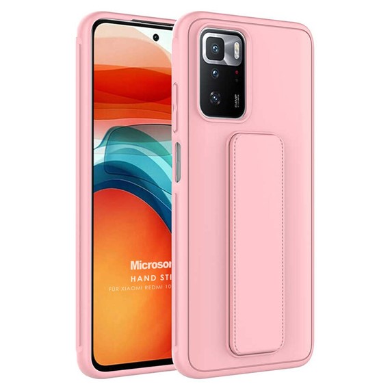 Microsonic Xiaomi Redmi Note 11 4G Kılıf Hand Strap Pembe 1