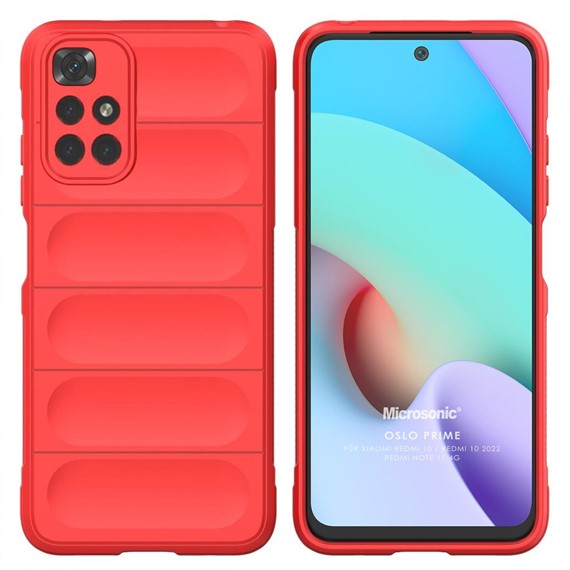 Microsonic Xiaomi Redmi 10 Kılıf Oslo Prime Kırmızı 1
