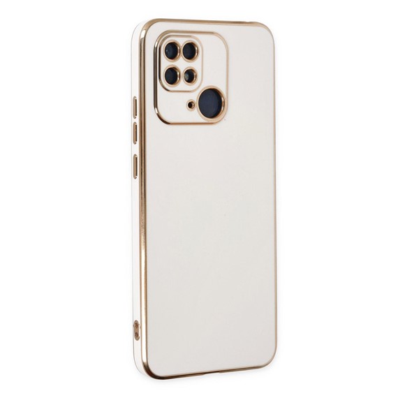 Microsonic Xiaomi Poco C40 Kılıf Olive Plated Beyaz 1