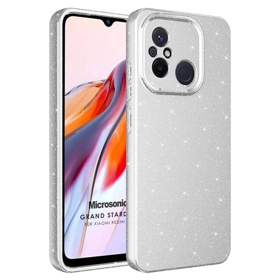 Microsonic Xiaomi Redmi 12C Kılıf Grand Stardust Gümüş 1