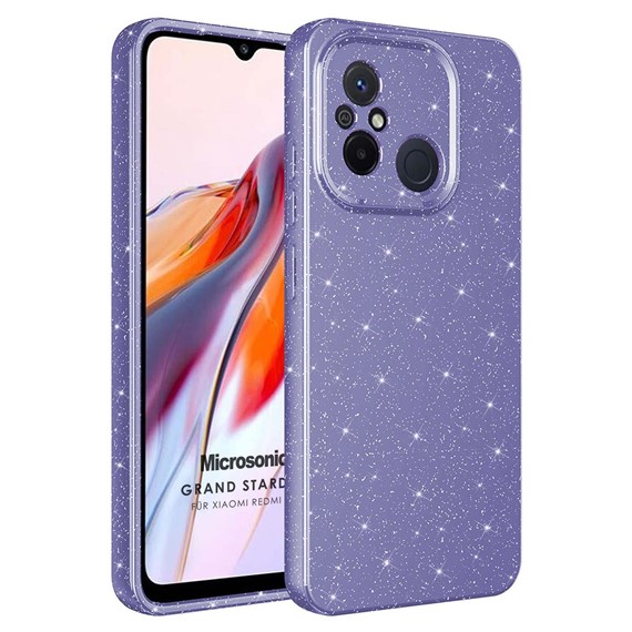 Microsonic Xiaomi Redmi 12C Kılıf Grand Stardust Mor 1