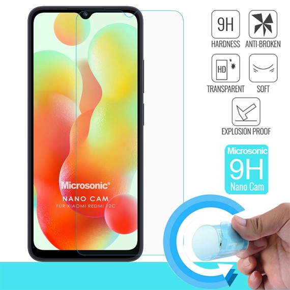 Microsonic Xiaomi Redmi 12C Nano Glass Cam Ekran Koruyucu 1