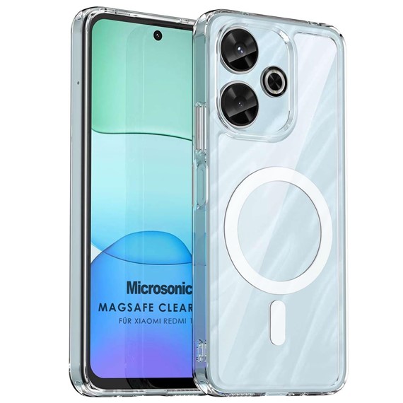Microsonic Xiaomi Redmi 13 4G Kılıf MagSafe Clear Sararmaz Şeffaf 1