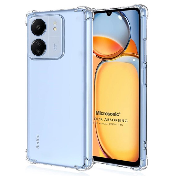 Microsonic Xiaomi Redmi 13C Kılıf Shock Absorbing Şeffaf 1