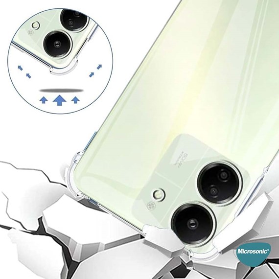 Microsonic Xiaomi Redmi 13C Kılıf Shock Absorbing Şeffaf 2