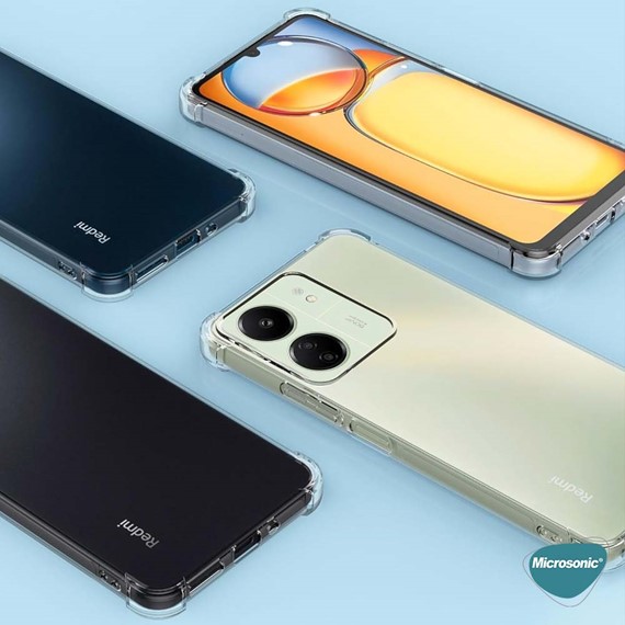 Microsonic Xiaomi Redmi 13C Kılıf Shock Absorbing Şeffaf 3