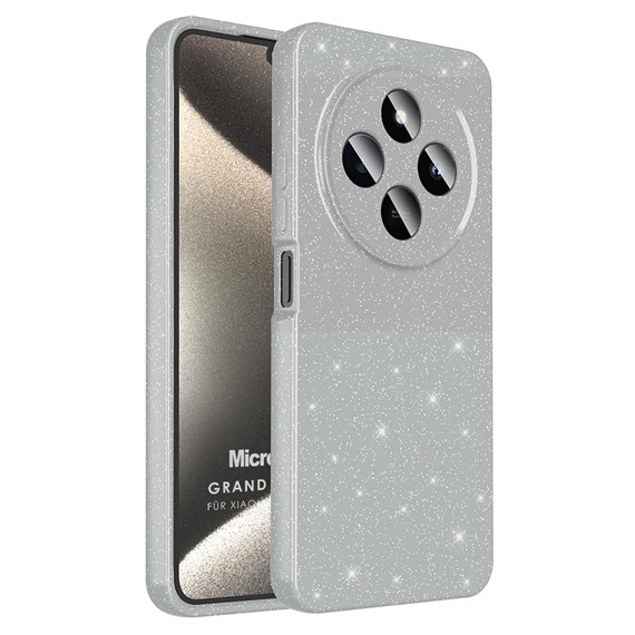 Microsonic Xiaomi Redmi 14C Kılıf Grand Stardust Gümüş 1