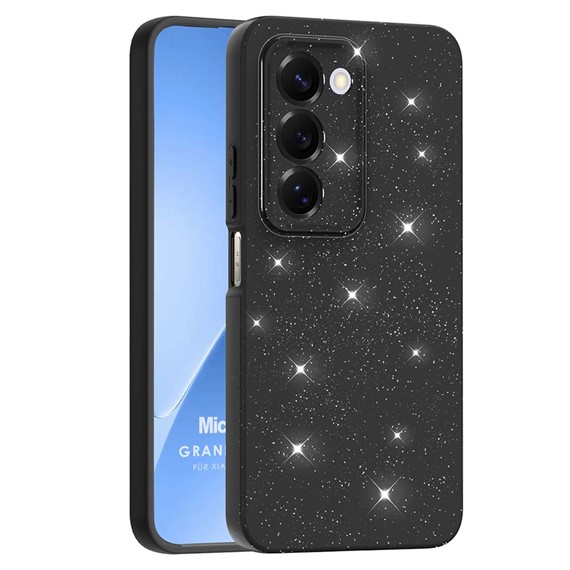 Microsonic Xiaomi Redmi 15 Kılıf Grand Stardust Siyah 1