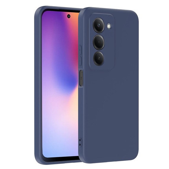 Microsonic Xiaomi Redmi 15 Kılıf Groovy Soft Lacivert 1