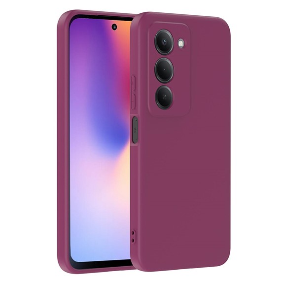 Microsonic Xiaomi Redmi 15 Kılıf Groovy Soft Mor 1