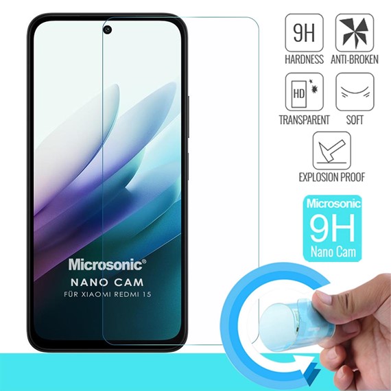 Microsonic Xiaomi Redmi 15 Nano Glass Cam Ekran Koruyucu 2
