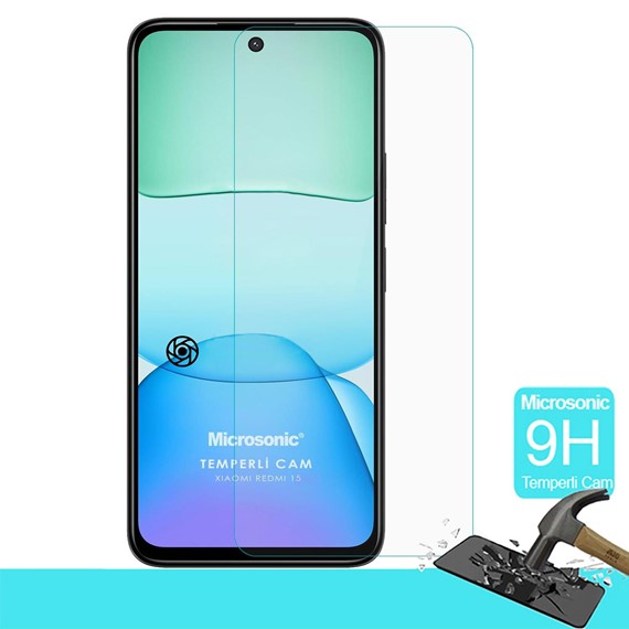 Microsonic Xiaomi Redmi 15 Tempered Glass Cam Ekran Koruyucu 2