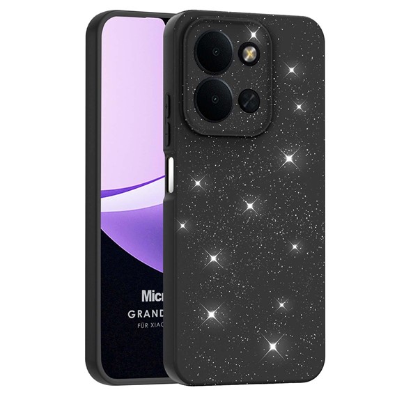Microsonic Xiaomi Redmi 15C Kılıf Grand Stardust Siyah 1