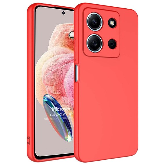 Microsonic Xiaomi Redmi 15C Kılıf Groovy Soft Kırmızı 1