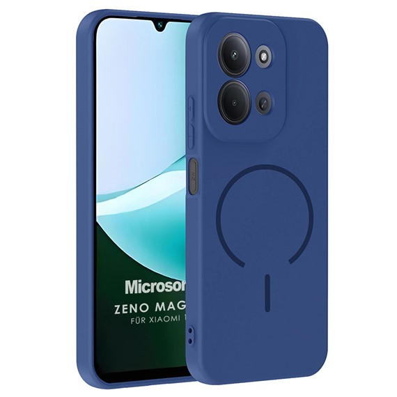 Microsonic Xiaomi Redmi 15C Kılıf Zeno MagSafe Lacivert 1