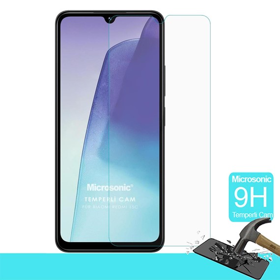 Microsonic Xiaomi Redmi 15C Tempered Glass Cam Ekran Koruyucu 2