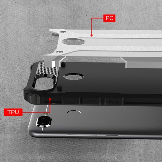 Microsonic Xiaomi Redmi 6 Kılıf Rugged Armor Mavi 4