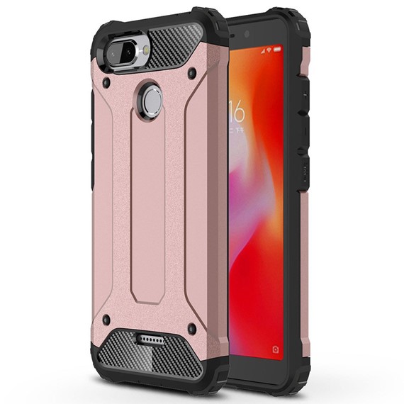 Microsonic Xiaomi Redmi 6 Kılıf Rugged Armor Rose Gold 1